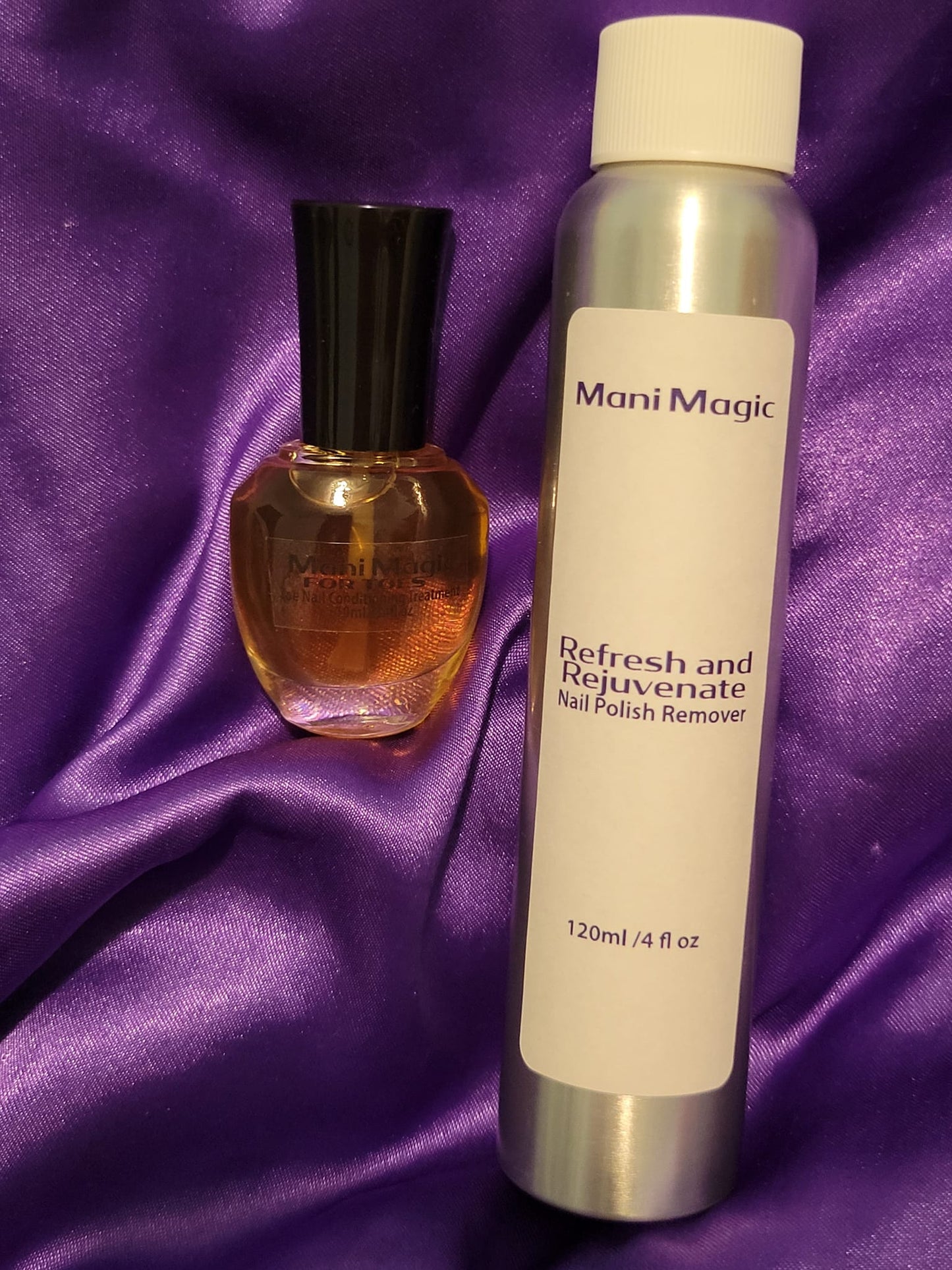 A Harvest of Savings Special Ultimate Nail Polish Survival Set - Mani Magic Refresh & Rejuvenate Nail Polish Remover and 2 Mani Magic for TOES